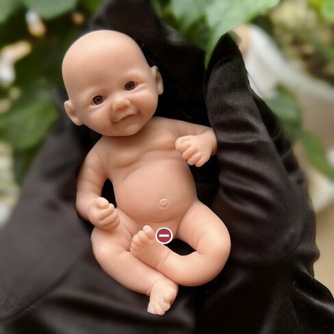 5inch Mini Palm Soft Full Body Silicone Reobrn Baby Doll Realistic Silicone Miniature Anatomically Correct Girl Doll in Saudi Arabia