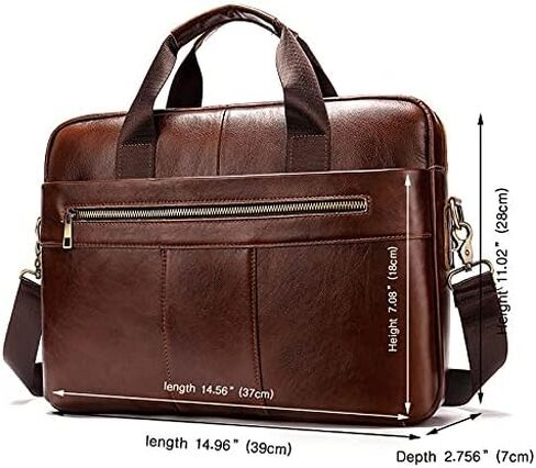 Handbag Men Shoulder Hand Bag Laptop for Document Business Briefcase Male Work Office Handbag in Kuwait