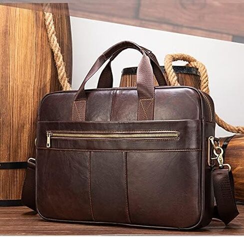 Handbag Men Shoulder Hand Bag Laptop for Document Business Briefcase Male Work Office Handbag in Kuwait