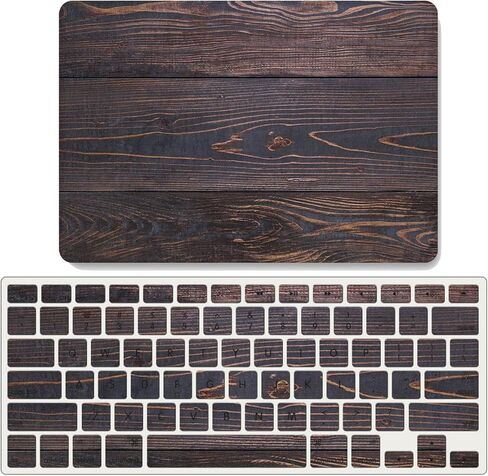 سلسلة Ivy Wood Series Set Folio Hard Case لـ MacBook Air 13 مع M1 (2020 ، النماذج: A2337 / A2179) مع غطاء لوحة المفاتيح - و in Kuwait