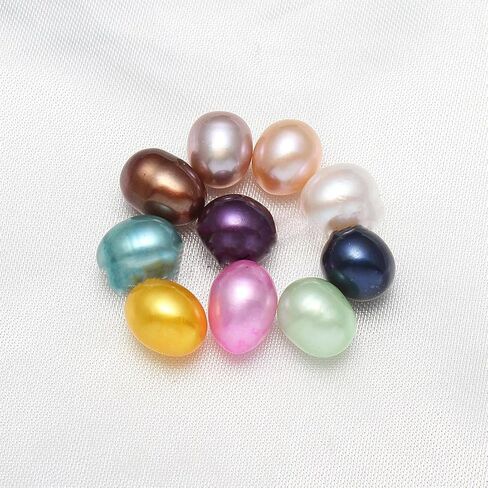 Freshwater Pearl Oyster Cultured Love Wish Round Pearls Various Shining Meaningful Color, Oysters with Pearls Inside with DIY Necklace Pearl Kit Gift for Women in Saudi Arabia