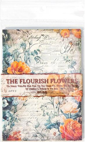 Mafeloe 30 Pitch Scrapbook Supplies Vintage ، Junk Journal Kit Decoupage Paper Scrapbook Materials-Retro Garden Series-CSHS in Kuwait