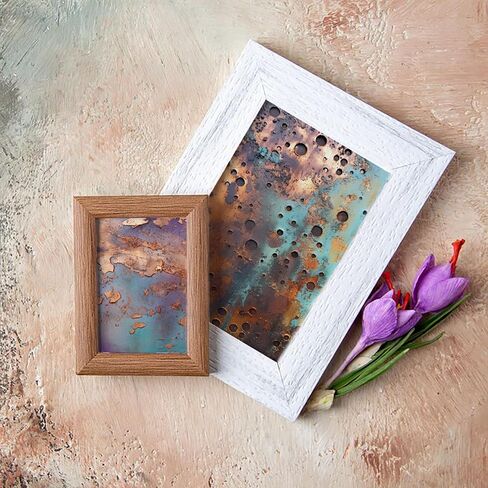 Rust Textures Scrapbook Paper, 24 Sheets Vintage Cardstock Single-Side Pattern 6 Inch Decorative Paper Pad for Junk Journals, Scrapbooking, Collage Art, Paper Crafts - 12 Designs (Pattern 1) in Saudi Arabia