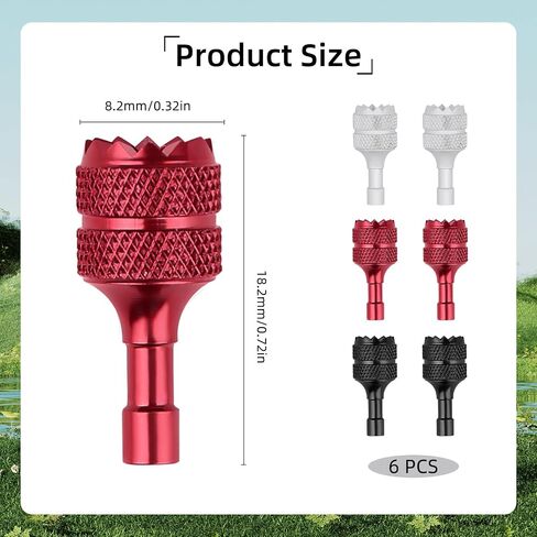 6 PCS Drone Controller Sticks, Detachable Aluminum Alloy Drone Joysticks Sticks Compatible with DJI Mini 3 Pro/Mini 4 Pro/Air 3/Mavic 3 Pro RC & RC 2 Replacement Accessories(Silver, Black, Red) in Kuwait