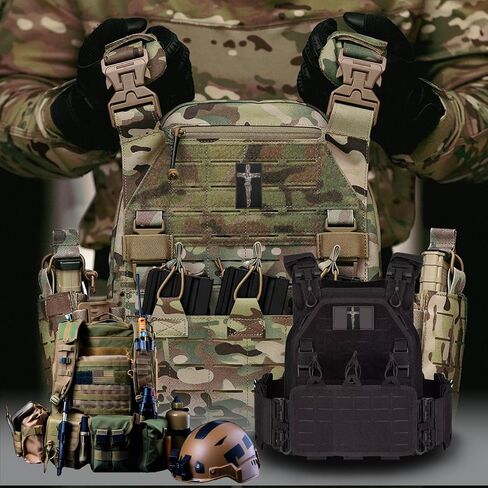 2PCS Jesus Cross Patch Embroidered Patches Tactical Morale Patch Hook and Loop in Kuwait