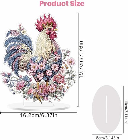 MOGTAA Fairy Diamond Art Desktop Ornaments Kits for Adults, DIY Flowers Diamond Art Painting Tabletop Ornament Kit, Special Shaped Crystal Gem Art Crafts for Home Office Table Decor Gift in Saudi Arabia