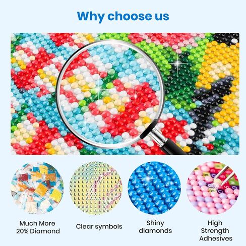 Bowetile Chicken Diamond Art Kits for Adults Beginners, Funny Animals 5D Diamond Painting Kits, DIY Full Round Drill Diamond Dots Paintings Picture Gem Art Craft for Home Wall Decor 12x12 Inch in Kuwait