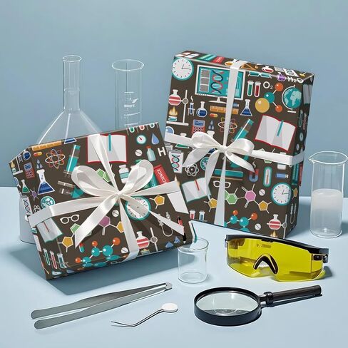 RUSPEPA Back to School Wrapping Paper Roll, Mini Roll, Blue School Supplies and Sports Theme Gift Wrap for Boys, Kids, Students, Teachers, First Day and Classroom Gifts, 17 Inches x 16.4 Feet in Kuwait