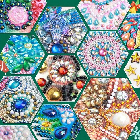 Tontut Diamond Painting kit for Adult Beginners, Christmas Tree Old Man Puppy 5D Special Diamond DIY Crystal Rhinestone Crafts for Home Wall Decoration in Kuwait