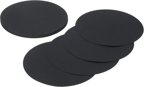 Meccanixity 24 PCS Circle Card Stock ، 7.5 بوصة تقاطعات الورق دوائر الورق المقوى السميكة لتوريد الطلاء المصمم DIY مشاريع ديكور لوحة ، أسود in Kuwait