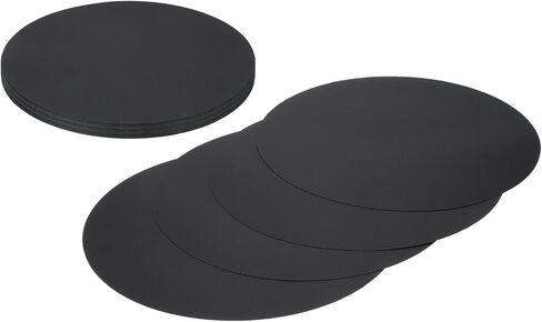 Meccanixity 24 PCS Circle Card Stock ، 7.5 بوصة تقاطعات الورق دوائر الورق المقوى السميكة لتوريد الطلاء المصمم DIY مشاريع ديكور لوحة ، أسود in Kuwait