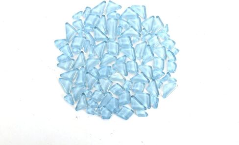 Milltown Merchants Baby Pink Smooth Mosaic Pieces, 3 Pound (48 oz) Bulk Mosaic Tiles (1200-1350 Mosaic Tiles) in Saudi Arabia