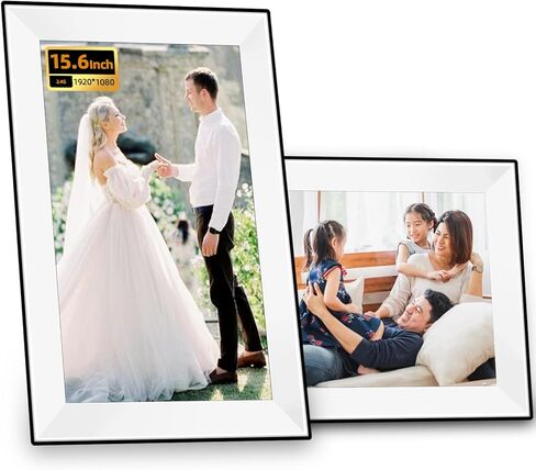 10.1 Inch WiFi Digital Picture Frame, 1280x800 HD IPS Touch Screen Photo Frame Electronic, Auto-Rotate, Share Photos/Videos Instantly via Uhale Free App from Anywhere in Kuwait