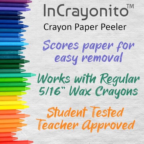 InCrayonito Regular 5/16" Crayon Paper Wrapper Peeler (2-Pack) in Saudi Arabia
