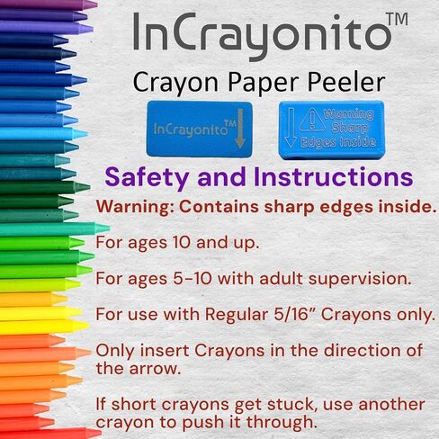 InCrayonito Regular 5/16" Crayon Paper Wrapper Peeler (2-Pack) in Saudi Arabia