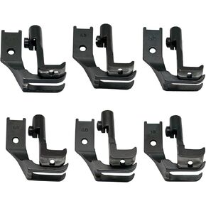 6SET #S380-B Walking Welt Cording Foot Compatible with JUKI DNU-241,LU-562,Brother LS2-B837,Consew 206RB,225,Singer 153K101(3mm+4mm+5mm+6mm+8mm+10mm)
