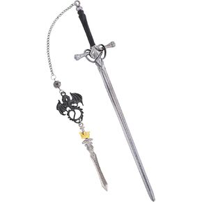 Dragon Sword Bookmarks for Men - Fantasy Fourth Wing Book Marks Reading Gift Cool Tassels Metal Gold Page Markers for Book Lovers Novel Fans Boys Readers Student Teacher School Accessories