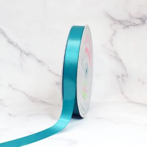 Creative Ideas PSF0708-316 Solid Satin Ribbon, 7/8"/100 yd, Turquoise