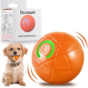 Dog Ball, Automatic Move Obstacle Avoidance Smart Jumping Ball Toy, USB Rechargeable Dog Shaking Toy. Bouncing Balls for Small Dogs. (Blue)