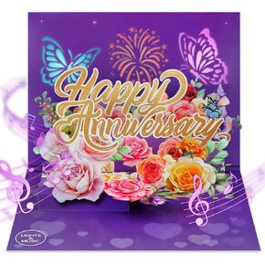 FaCraft Graduation Card 2025 Musical Pop Up - Lights & Music Congratulation 3D Happy Graduation Gift Card with Envelope and Blank Insert for High School College Master PHD Doctor Nurse University