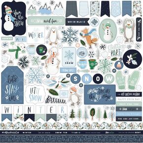 Carta Bella Paper Co. Winter Market Element Sticker