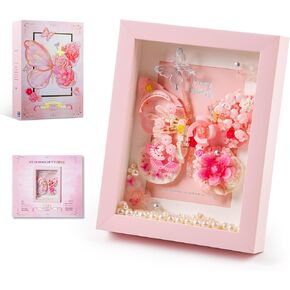 Ideas Flowers Butterfly Collection Mini Building Blocks(Not Compatible with Lego Flowers Butterfly Insects Size),Creative Insect Specimen Building Set with Exquisite Frame for Nature Lovers