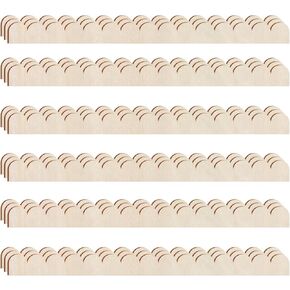 18 Pcs Unfinished Scalloped Wood Trim, 15.75x1.57inch Scalloped Edge Trim, Wood Trim Molding Decorative for Home Wall Cabinet Shelf and Window Door
