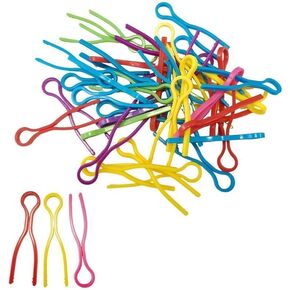 100 PCS Bobbin Holder – Colorful Bobbin Clips for Sewing Machine Accessories, Spool Organizer and Embroidery Supplies