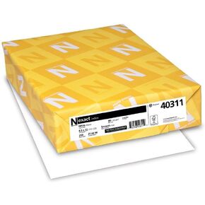 Neenah Exact Index Card Stock, 8.5 x 11 Inch, 90 lb, White, 250 Sheets (40311) (3 packs)