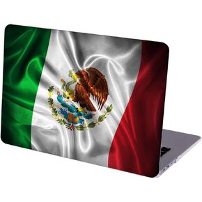 Compatible with MacBook Air 13.6-inch Hard Protective Shell Cace with Keyboard Cover (A2681, M2 chip, 2022 Release) - Waving Flag of Mexico