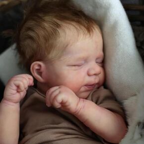 MAIHAO Realistic Reborn Baby Dolls Boy Lifelike Baby Dolls 19-Inch Reborn Doll Boy Vinyl Body Sleeping Newborn Real Life Baby Gifts/Toys for Collection & Kids Age 3+