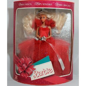 1988 HAPPY HOLIDAYS BARBIE - 1ST IN COLLECTIBLE SERIES by Mattel