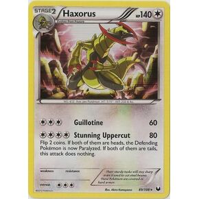 Pokemon - Haxorus (89/108) - BW - Dark Explorers - Holo