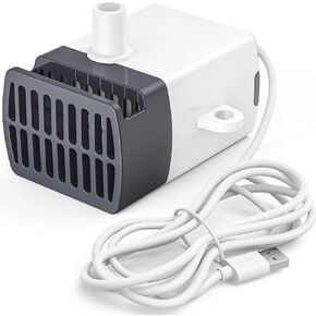 Mini Submersible Water Pump, Ultra Quiet Water Pump, 200L/H, for Turtle Tank, Fountains, Aquariums (1W, 52GPH)