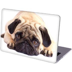 Compatible with MacBook Air 13.6-inch Hard Protective Shell Cace with Keyboard Cover (A2681, M2 chip, 2022 Release) - Pug Dog - MC8714