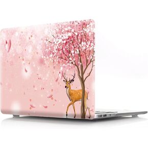 IVY Compatible with MacBook Pro Retina 15 (2012-2015, Models: A1398) Cherry Blossoms Hard Shell Case with Keyboard Cover - H