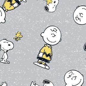 Peanuts Snoopy and Charlie Brown Fabric by The Yard by Springs Creative 100% Cotton