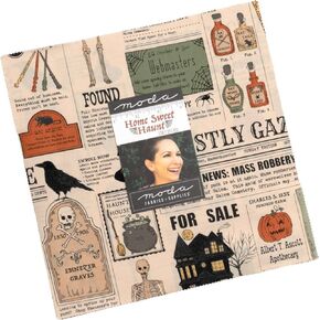 Stacy Iest HSU Home Sweet Haunt Layer Cake 42 10-inch Squares Moda Fabrics 20910LC