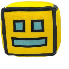 FOTN Geometry Games Sprint Plush Toys-Plush Animals Plush Cube Volume Wood Plush Doll Toys Kids Gift and Easter Decoration (Yellow)