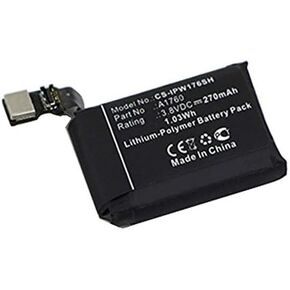 XSP 270mAh بطارية بديلة لـ Apple mnnn2ll/a ، mp032ll/a ، شاهد 2 38 مم جزء لا A1760 بطاريات بطاريات الأجزاء in Kuwait