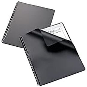 Office Depot(R) Poly Binding Covers, 8 3/4in. x 11 1/4in., Black, Pack Of 25
