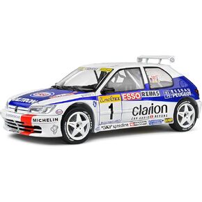 Solido 1:18 Peugeot 306 Maxi White #1 F.DELECOUR/M.Sauvage Rallye Monte Carlo 1996