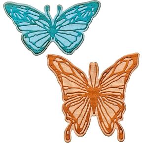 Sizzix Thinlits Dies by Tim Holtz 4/Pkg-Vault Scribbly Butterfly
