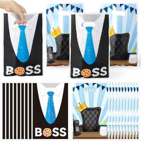 GaofanWai 50PCS Cat House Party Favor Bags for Kid Boy Girl, Cute Cartoon Cat Theme Candy Gift Plastic Bag Bulk with Handle, Cartoon Dollhouse Theme Goodies Bag for Birthday Party Supplies Baby Shower