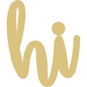 Word Hi Cutout Unfinished Wood Home Decor Hello Greetings Door Hanger MDF Shape Canvas Style 1