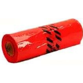 Warp's Red Safety Flags 18" x 18" -500 per Roll