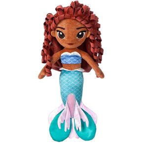 Disney Store Official Ariel Plush Doll, The Little Mermaid Live Action Disney Plush with Shimmering Tail, Iridescent Fins, and Ringlet Curls, Soft Princess Toys for Girls, 16 Inches