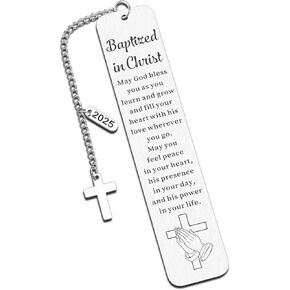 Baptism Gifts for Girl Boys, Baptism Gifts for Adult Women Men, Christening Baptism Favors, Confirmation Gift for Teen Girls Boys, Catholic Gift for Women, 2025 Christian Religious Bible Bookmark