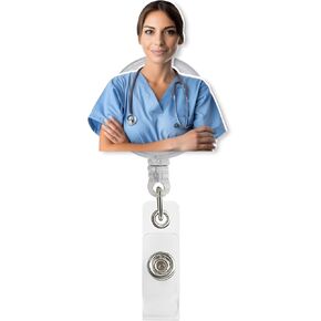 Custom Badge Reel with Your Nurses Doctors, Add Your Own Photo, Personalized Photo Badge, Nurse Badge, Personalized RN Badge Reel Retractable Id Badge Holder Accessories for Office Workers Nurses/2