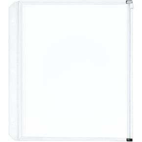 Cardinal 14201 Zippered Binder Pockets, 11 x 8 1/2, Clear (Pack of 3)
